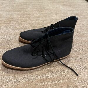 Black Canvas Men's Shoes